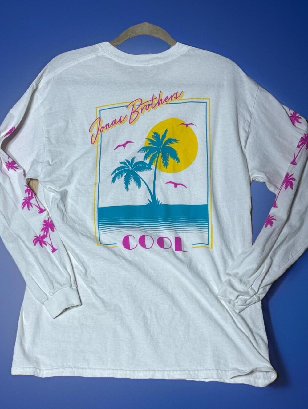 Jonas Brothers Cool Band Tour Promo T Shirt Adult Large White